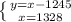 \left \{ {{y=x-1245} \atop {x=1328}} \right.