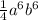 \frac{1}{4} {a}^{6} {b}^{6}