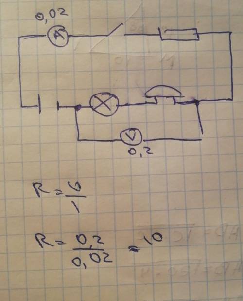 Нарисовать схему электрической цепи, изображенного на фотографии, и определить сопротивление участка