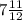 7\frac{11}{12}