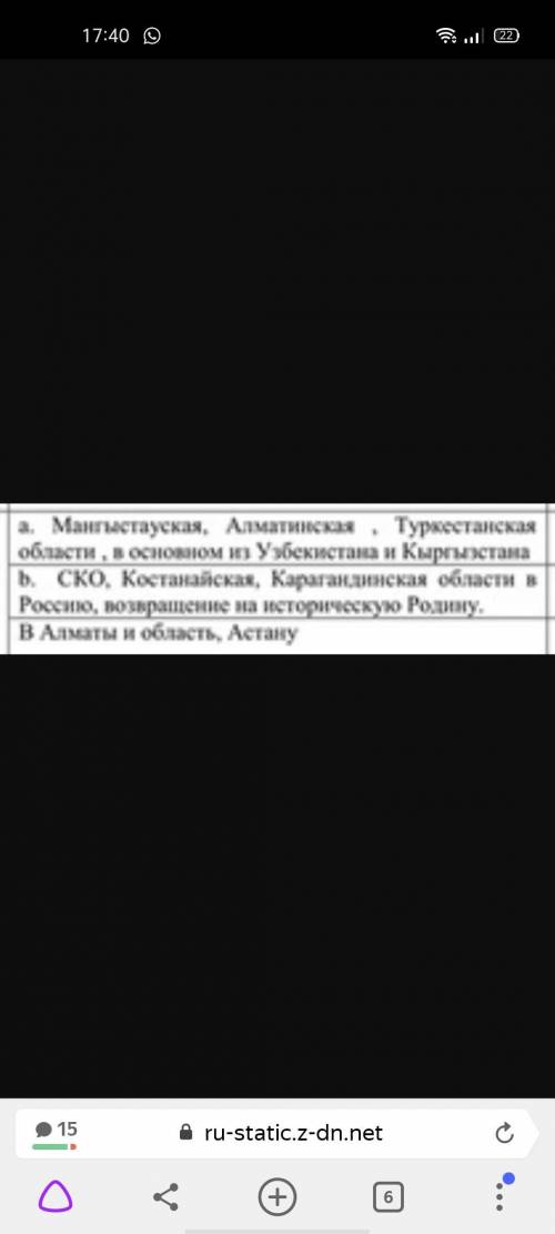 4. Проанализируйте данные рисунка «Сальдо внешней и внутренней миграции населения в Казахстане» и от