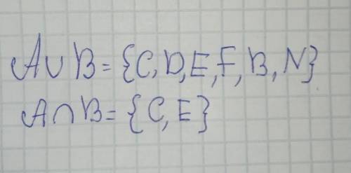 Даны множества A = {5,6,7,8}B = {1,3,5,7}C ={2,4,6}D = {3, 4, 5, 6}Найдите:i) объединение множеств A