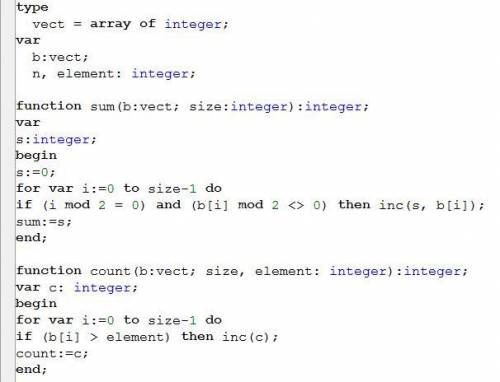 I. Дан одномерный массив B[N], 0<N<100. Определите сумму всех нечетных чисел, расположенных на