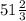 51\frac{2}{3}