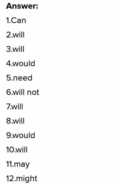 3. Use of English Fill in the blanks with appropriate modal auxiliary verbs. 1. My grandmother is ei