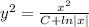 y^2 = \frac{x^2}{C+ln|x| }