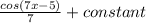 \frac{cos(7x-5)}{7} +constant