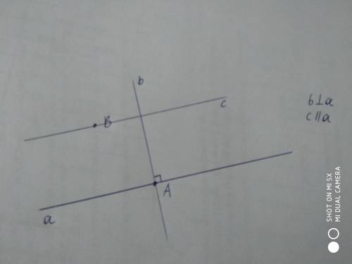 Постройте прямую а. Отметьте А, лежашую на этой прямой, и точку В, не лежайшей на этой прямой. Через