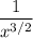 \displaystyle \frac{1}{x^{3/2}}