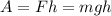 A=Fh=mgh