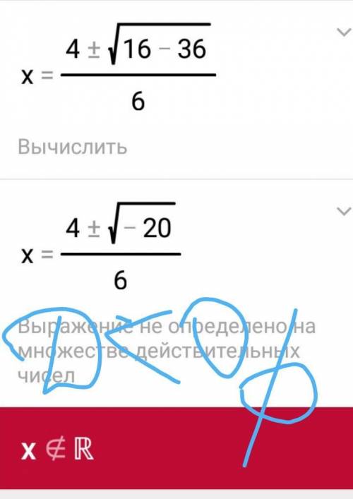 Корень уровнения 6x²-8x+6=0