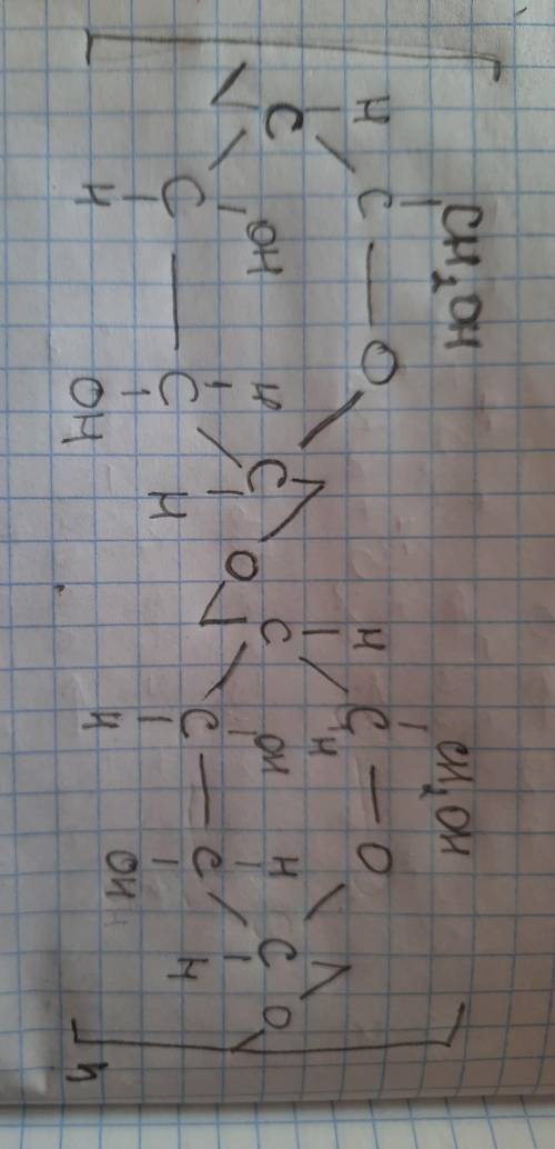 Структурна формула целюлози