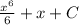 \frac{x^6}{6} + x + C