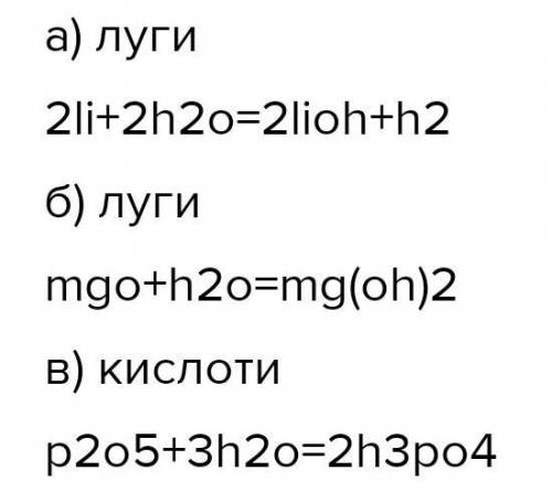 які речовини утворюються в разі взаємодії води: а)з активними металами; б) оксидами активних металіч