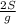 \frac{2S}{g}