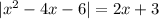 |x^2-4x-6|=2x+3