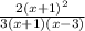 \frac{2(x+1)^{2} }{3(x+1)(x-3)}