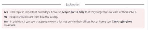 What should people do to stay healthy? Listen to the audio and decide if the statements are correct.