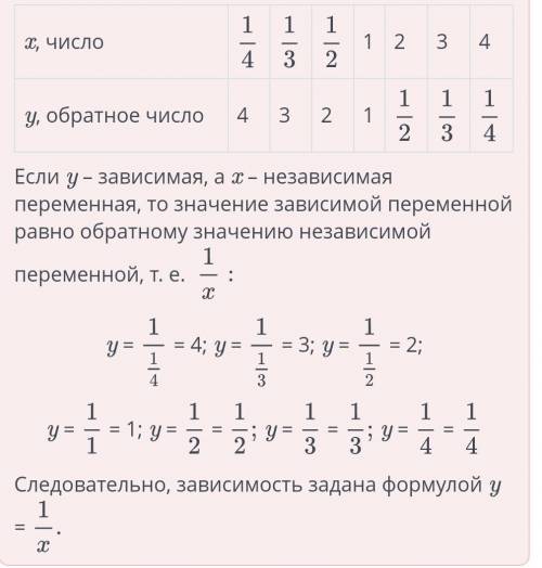 Х задания зависимостей между величинами: аналитический (с формулы), табличный, графический. Урок 5АЗ