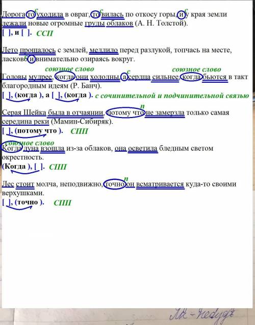 Расставьте знаки препинания, подчеркните основы, обведите в овал союзы, определите их вид (сочинител