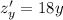 z'_y = 18y