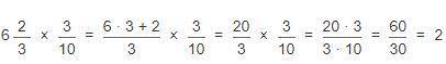 30% от 6 2/3 как решать подобные примеры​