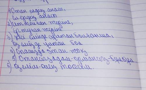 1-тапсырма. Көп нүктенің орнына тиісті сөздерді қойып, мақалдардыңмағынасын түсіндіріңдер.​