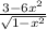 \frac{3-6x^{2} }{\sqrt{1-x^{2} } }