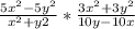 \frac{5x^{2} - 5y^{2} }{x^{2} + y{2}} * \frac{3x^{2} +3y^{2} }{10y - 10x}