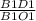 \frac{B1D1}{B1O1}