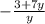 -\frac{3+7y}{y}