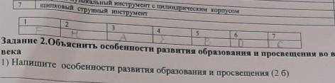 1.Соотнесите название музыкальных инструментов с их характеристикой ( ) асатаяк12345АВСолол | |двухс