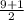 \frac{9+1}{2}