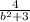 \frac{4}{b {}^{2} + 3 {}^{} }