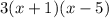 3(x+1)(x-5)