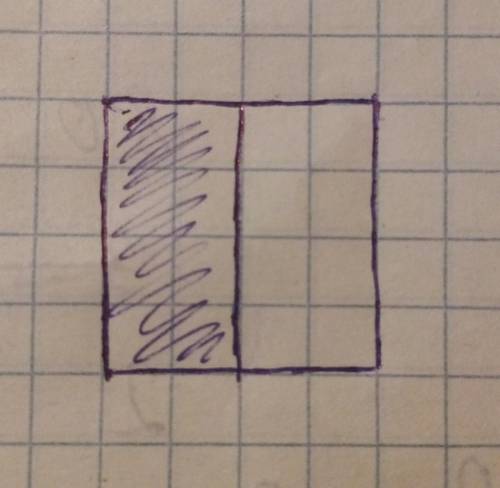 Начерти квадрат со стороной 4 см. Закрась одну Вторую квадрата. Вычисли площадь закрашеннойчасти ква