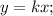 y=kx;