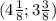 (4\frac{1}{8} ; 3\frac{3}{8} )