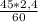 \frac{45*2,4}{60}