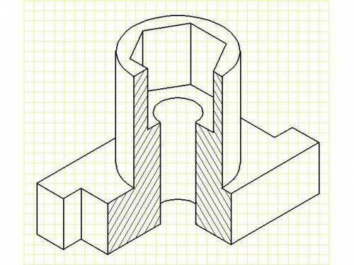 Инженерная графика (Черчение) БУКСА ВЫРУЧАЙ По двум видам детали построить третий, сделать разрезы,