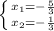 \left \{ {{x_{1}=-\frac{5}{3} } \atop {x_{2}=-\frac{1}{3}}} \right.