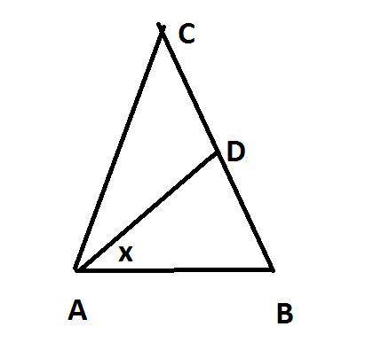 Геометрия , Задача:Бісетриса кута при оснрві рівнобедреного трикутника дорівнює стороні трикутника.