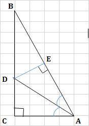 39. в треугольнике ABC <C = 90°, AD - биссектриса. Найдите длину DC, если расстояние от точки дос