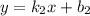 y = k_{2}x+b_{2}