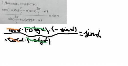 ТригонометрияДоказать тождество по правилу лошади, фото ниже