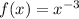 f(x)=x^{-3}