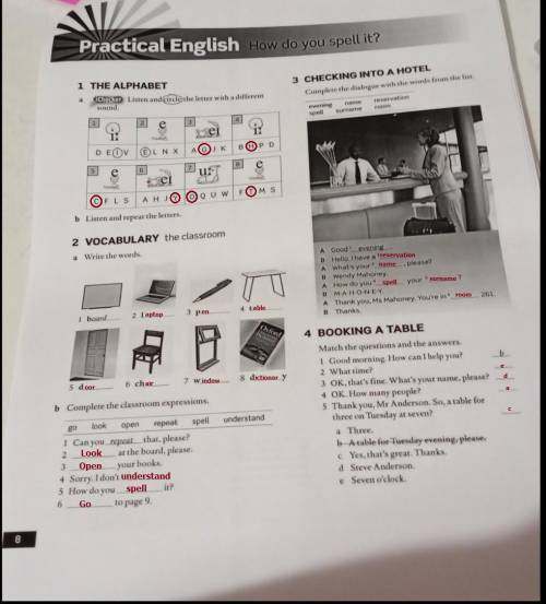 Practical English How do you spell it? 1 THE ALPHABET Checker Listen and circle the letter with a di