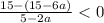 \frac{15-(15-6a)}{5-2a}