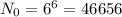 N_0=6^6=46656