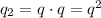 q_2=q\cdot q=q^2